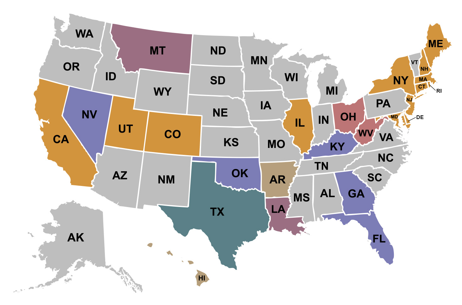 Benefits Coverage Map